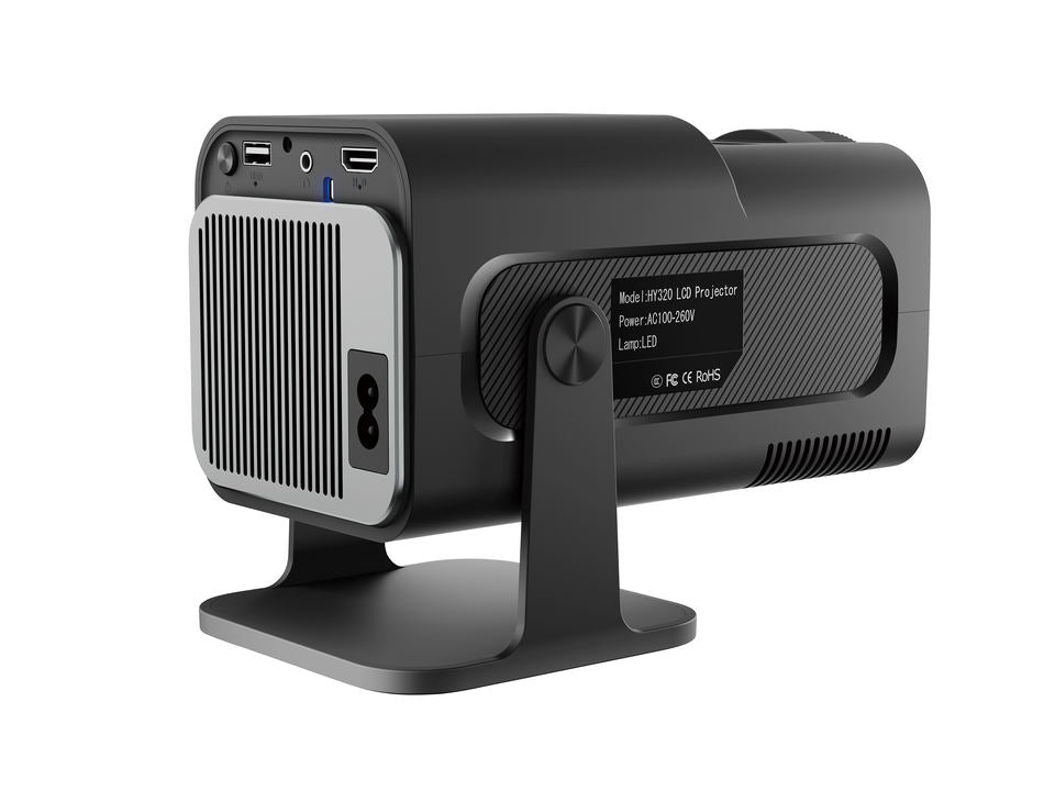 HY320 Smart Mini Projector – 160 Lumens, 720p HD, 150" Screen, WiFi Support