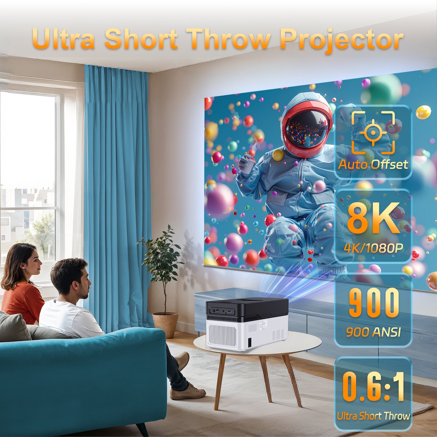 UltraView 8K Smart Short-Throw Projector